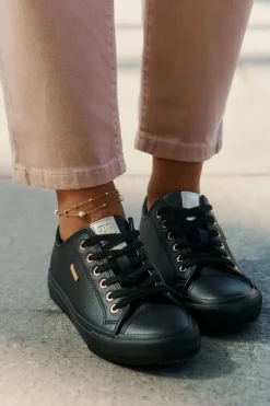 Trampki Damskie Z Eko Skóry Big Star RR274749 Czarne