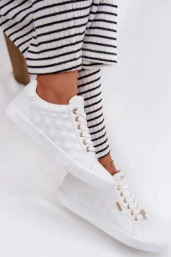 Trampki Damskie Z Eko Skóry Big Star RR274322 Białe