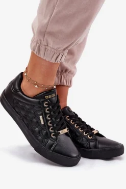 Trampki Damskie Z Eko Skóry Big Star RR274323 Czarne