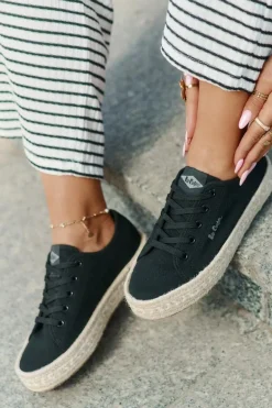 Trampki Damskie Z Plecionką Lee Cooper LCW-25-44-3216 Czarne