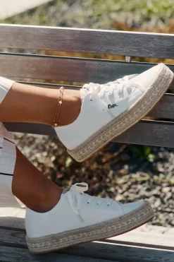 Trampki Damskie Z Plecionką Lee Cooper LCW-25-44-3217 Białe