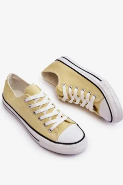 Trampki Klasyczne Niskie Damskie Żółte Vegas