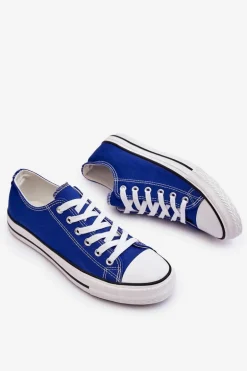 Trampki Klasyczne Niskie Damskie Niebieskie Vegas