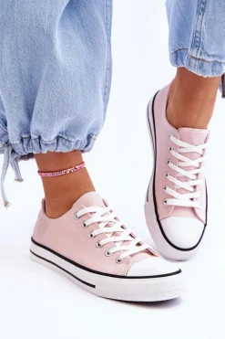 Trampki Klasyczne Niskie Damskie Jasnoróżowe Vegas