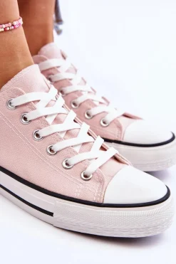 Trampki Klasyczne Niskie Damskie Jasnoróżowe Vegas