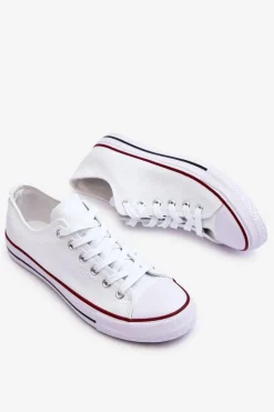 Trampki Klasyczne Niskie Damskie Białe Vegas