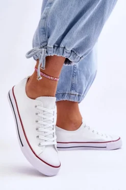 Trampki Klasyczne Niskie Damskie Białe Vegas