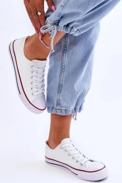 Trampki Klasyczne Niskie Damskie Białe Vegas