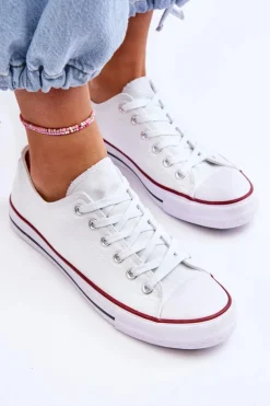 Trampki Klasyczne Niskie Damskie Białe Vegas