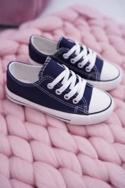 Trampki Młodzieżowe Buty Granatowe Filemon