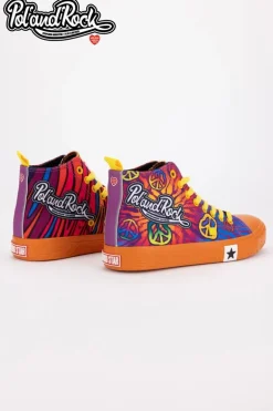Trampki Pol'and'Rock Festival X Big Star SS174502 Pomarańczowe