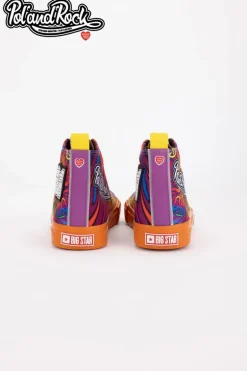 Trampki Pol'and'Rock Festival X Big Star SS174502 Pomarańczowe