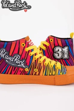 Trampki Pol'and'Rock Festival X Big Star SS174502 Pomarańczowe