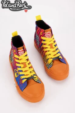Trampki Pol'and'Rock Festival X Big Star SS174502 Pomarańczowe