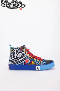 Trampki Pol'and'Rock Festival X Big Star SS174500 Niebieskie