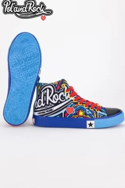 Trampki Pol'and'Rock Festival X Big Star SS174500 Niebieskie