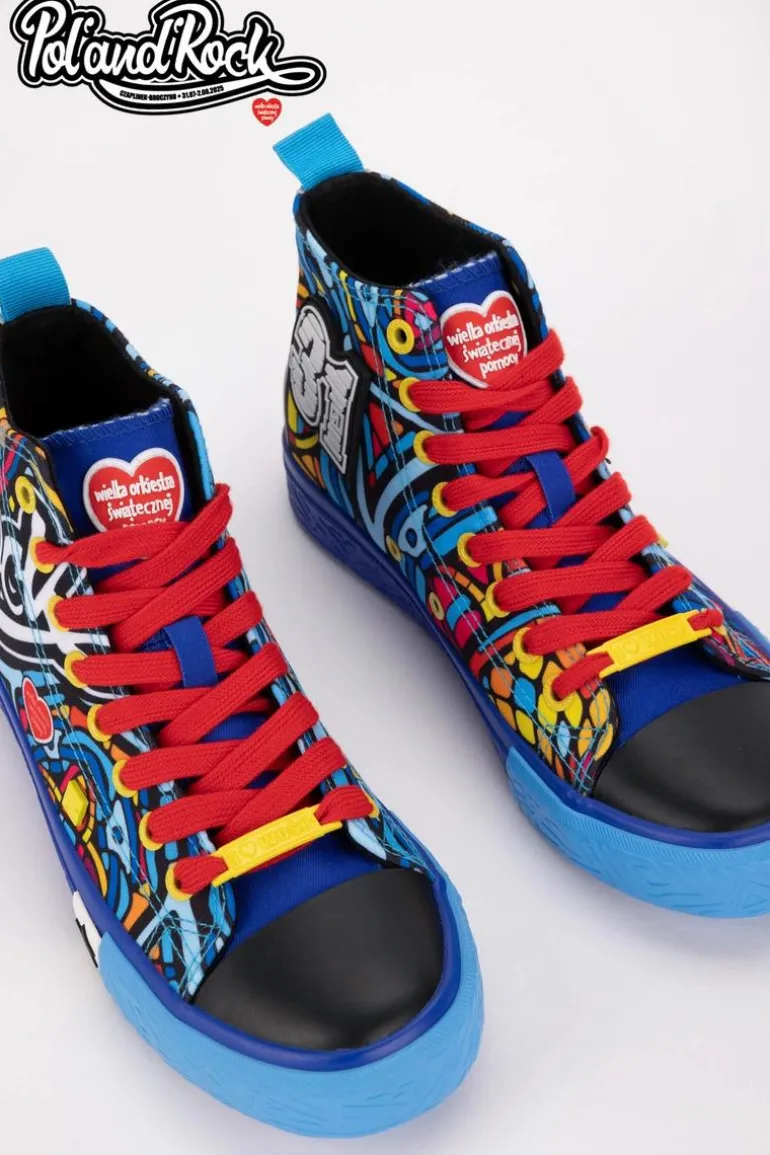 Trampki Pol'and'Rock Festival X Big Star SS174500 Niebieskie