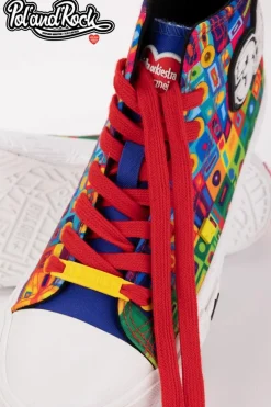 Trampki Pol'and'Rock Festival X Big Star SS174504 Zielono-Żółte