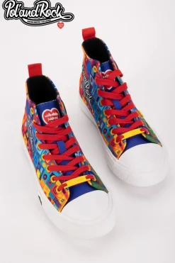 Trampki Pol'and'Rock Festival X Big Star SS174504 Zielono-Żółte