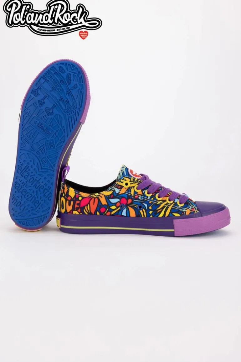 Trampki Pol'and'Rock Festival X Big Star SS274905 Fioletowe