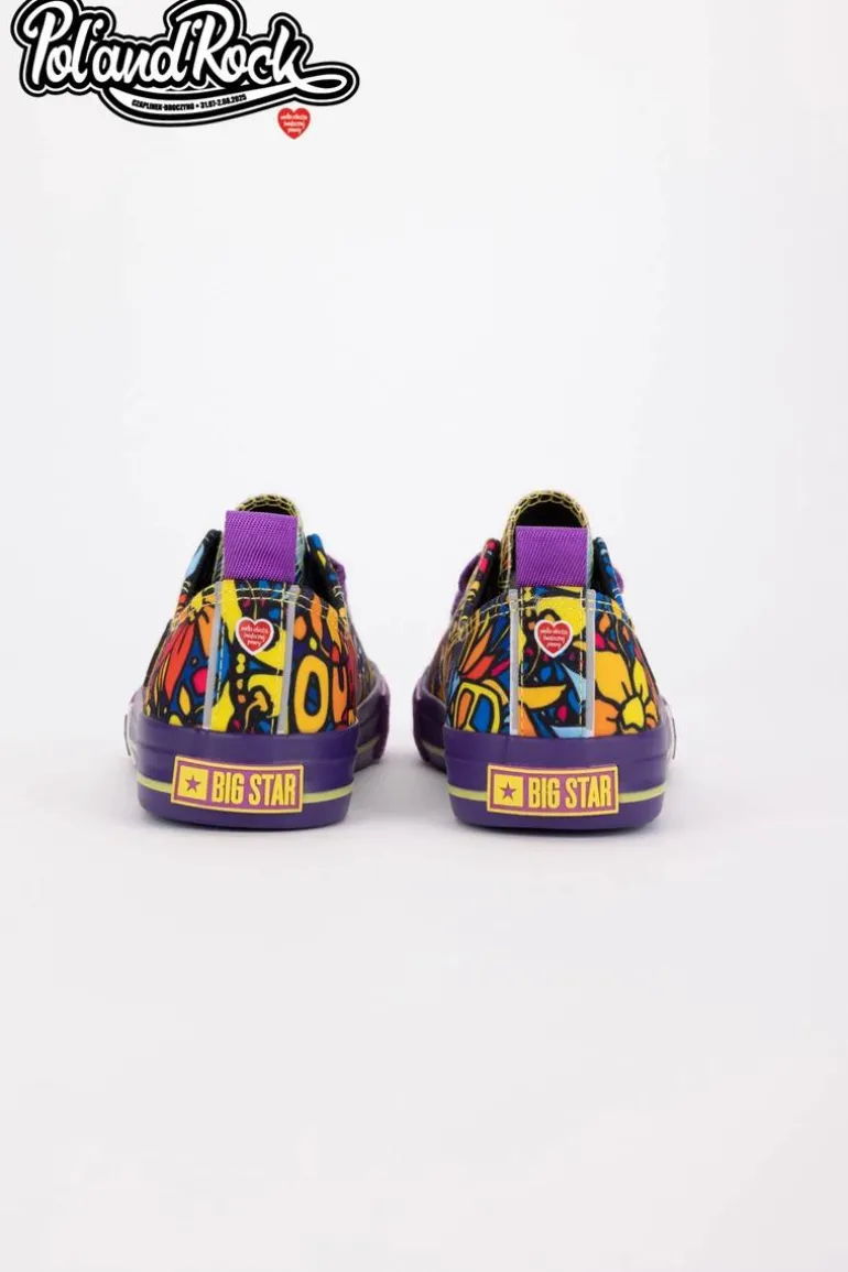 Trampki Pol'and'Rock Festival X Big Star SS274905 Fioletowe