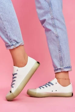 Trampki Z Przezroczystą Podeszwą Big Star FF274256 Białe