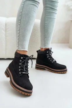 Trapery Damskie Ocieplane Big Star OO274A290 Czarne