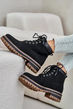 Trapery Damskie Ocieplane Big Star OO274A290 Czarne