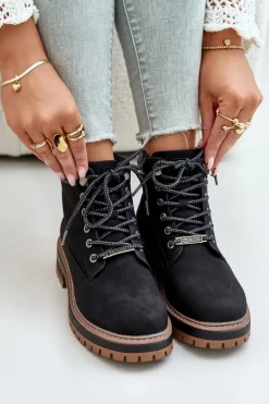 Trapery Damskie Ocieplane Big Star OO274A290 Czarne