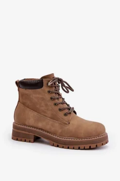 Trapery Damskie Ocieplane Big Star OO274A289 Brązowe