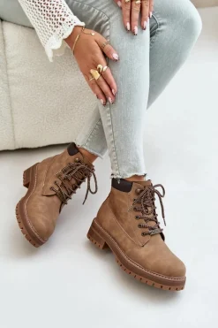 Trapery Damskie Ocieplane Big Star OO274A289 Brązowe