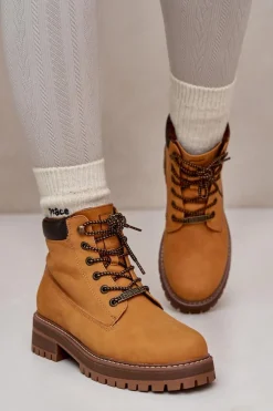 Trapery Damskie Ocieplane Big Star OO274A288 Camel