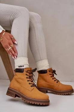 Trapery Damskie Ocieplane Big Star OO274A288 Camel