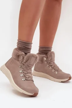 Trapery Damskie Z Futerkiem Big Star MM274487 Szare