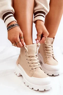 Trapery Wiązane Ciemnobeżowe Faithfull