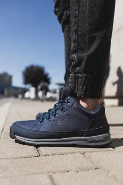 Trekkingowe Młodzieżowe Buty Big Star Wysokie Outdoor Granatowe EE274817