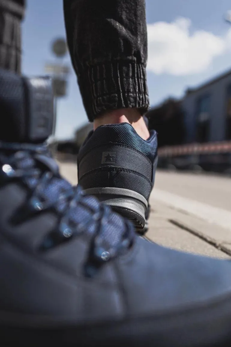 Trekkingowe Młodzieżowe Buty Big Star Wysokie Outdoor Granatowe EE274817