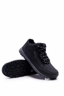 Trekkingowe Młodzieżowe Buty Big Star Wysokie Outdoor Czarne EE274816