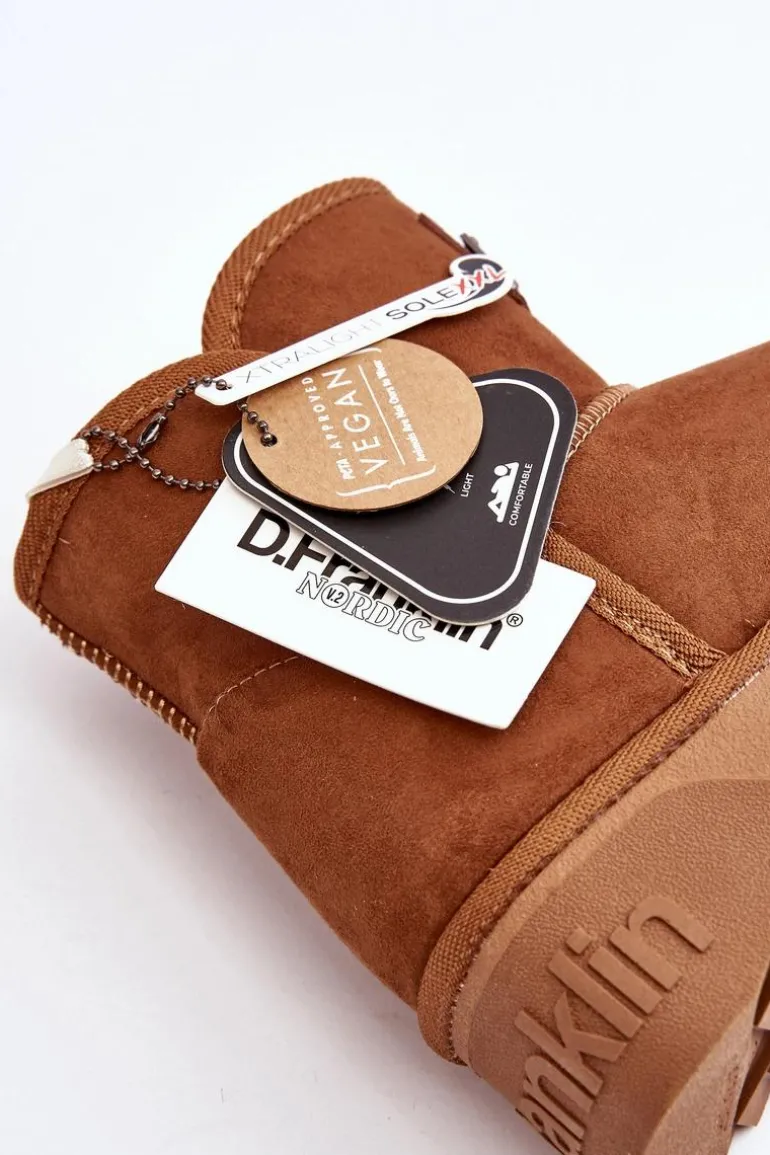 Wegańskie Śniegowce Na Platformie D.Franklin DFSH371004 Brązowe