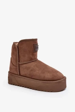 Wegańskie Śniegowce Na Platformie D.Franklin DFSH371004 Ciemnobeżowe