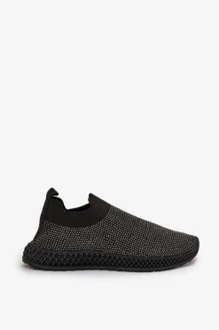 Wsuwane Buty Sportowe Damskie Ze Zdobieniem D&A TW121 Czarne