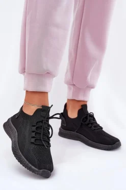 Wsuwane Buty Sportowe Damskie Czarne Galdia