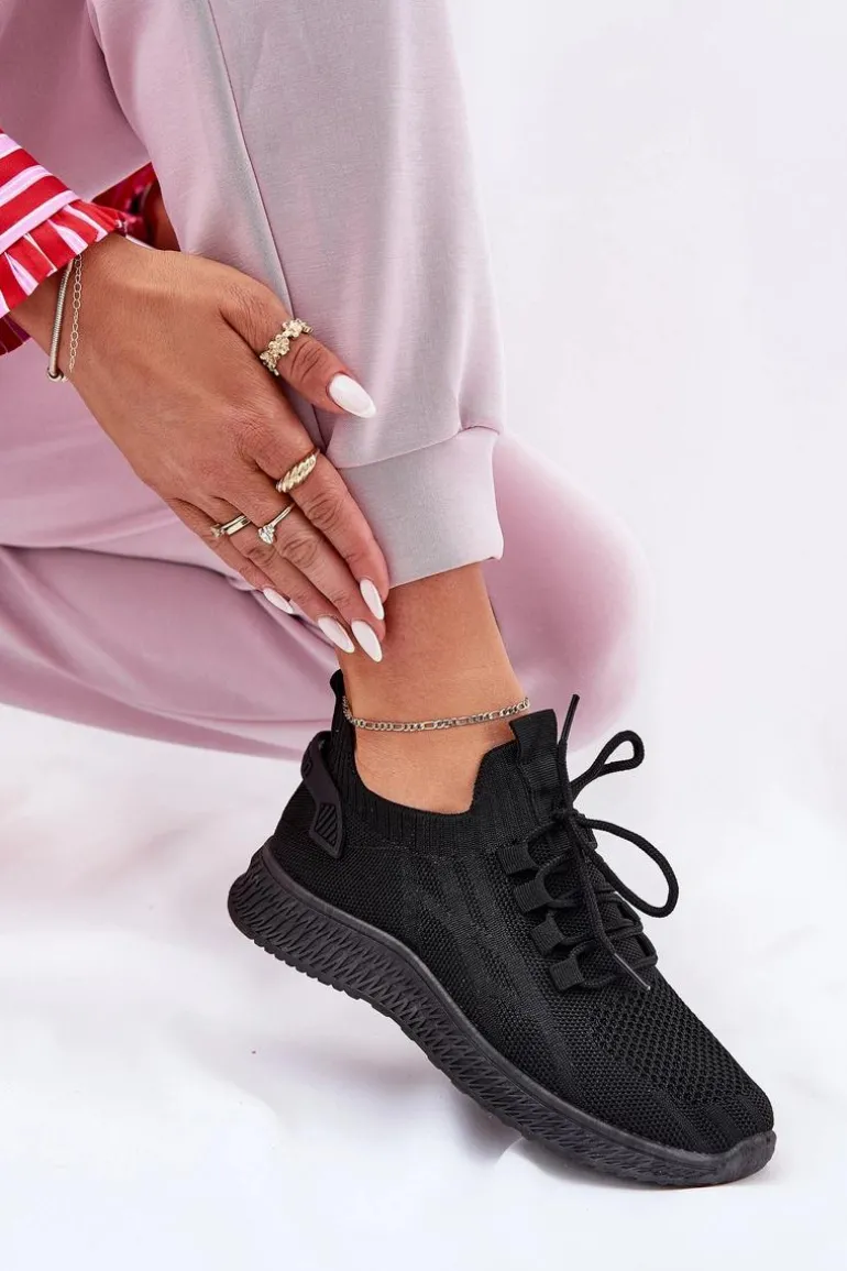 Wsuwane Buty Sportowe Damskie Czarne Galdia