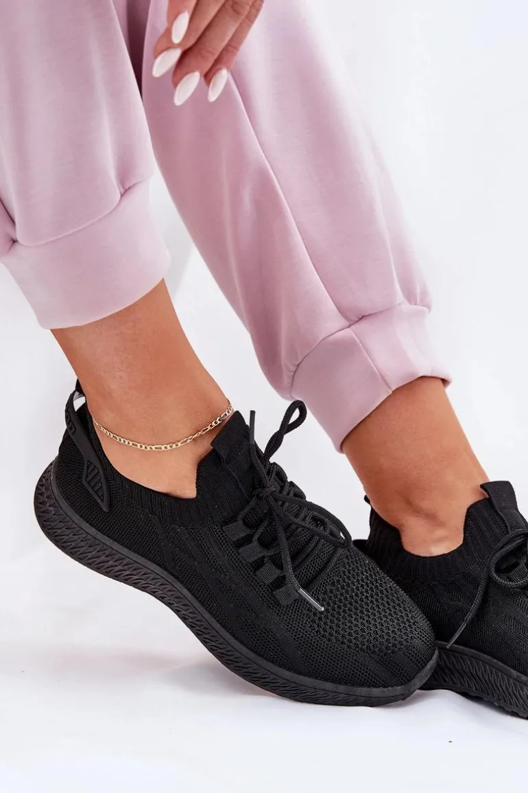 Wsuwane Buty Sportowe Damskie Czarne Galdia