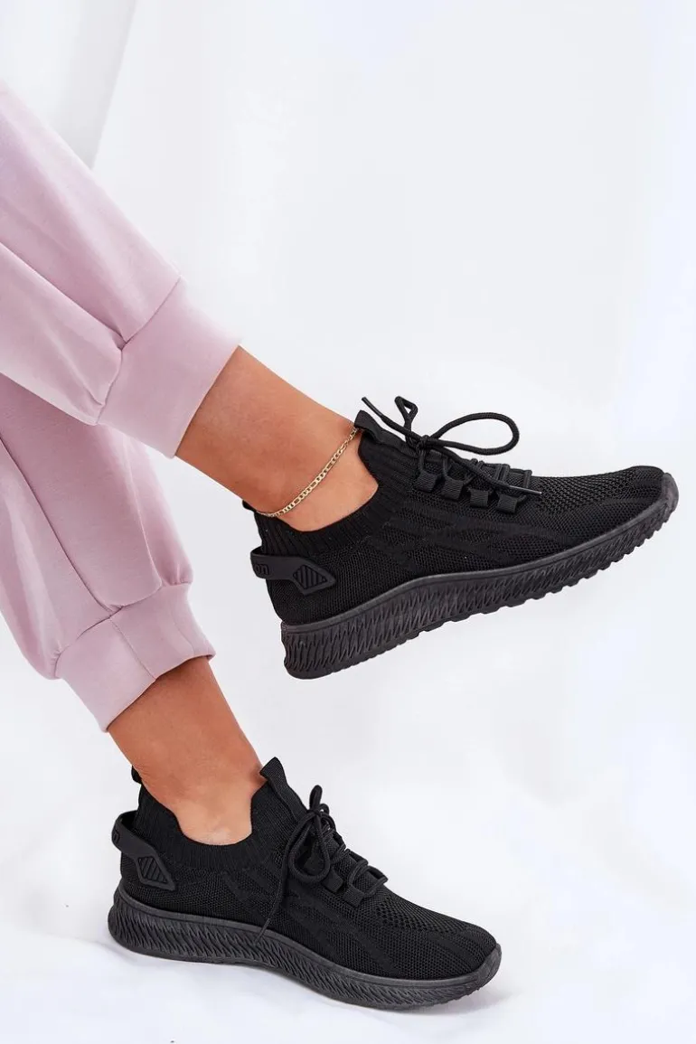 Wsuwane Buty Sportowe Damskie Czarne Galdia