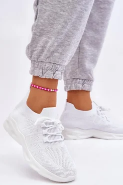 Wsuwane Damskie Buty Sportowe Białe Ellison
