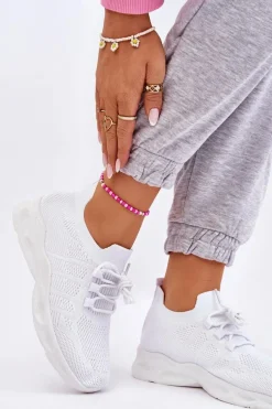 Wsuwane Damskie Buty Sportowe Białe Ellison