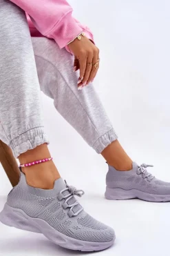 Wsuwane Damskie Buty Sportowe Szare Ellison