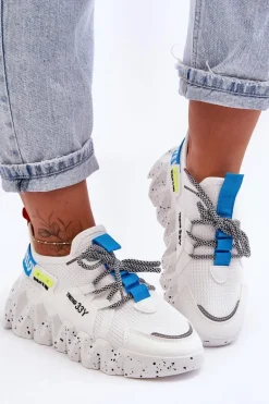 Wsuwane Modne Sneakersy Białe Evolution