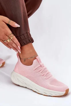 Wygodne Buty Sportowe Damskie Big Star RR274A131 HI-POLY SYSTEM Różowe